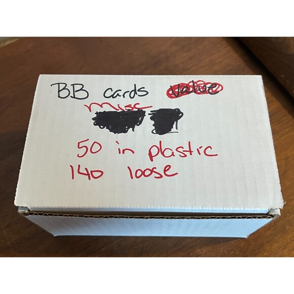 Lot of 190 Vintage Misc Common Baseball Cards Lot #13 - Picture 3 of 3